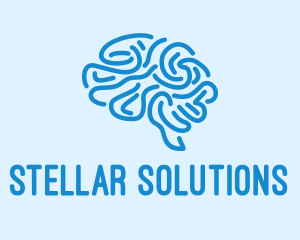 Blue Brain Mind logo design