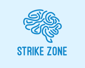 Blue Brain Mind logo design