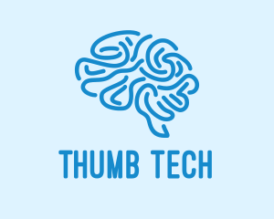 Blue Brain Mind logo design