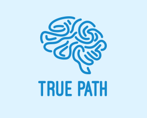 Blue Brain Mind logo design