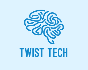 Blue Brain Mind logo design