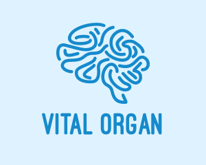 Blue Brain Mind logo design