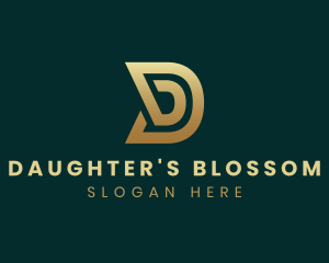 Elegant Business Letter D logo design