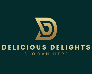 Elegant Business Letter D logo design