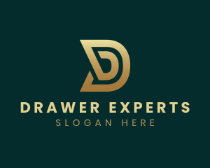 Elegant Business Letter D logo design