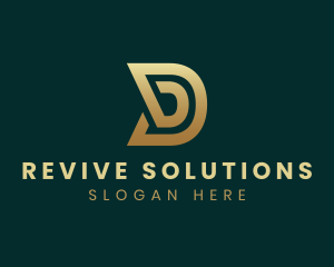 Elegant Business Letter D logo design