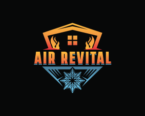 Fire Ice Air Conditioning  logo design