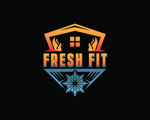 Fire Ice Air Conditioning  logo design