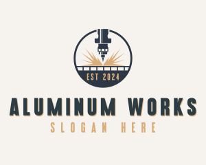 Industrial CNC Laser logo design