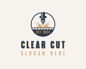 Industrial CNC Laser logo design