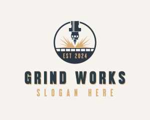 Industrial CNC Laser logo design