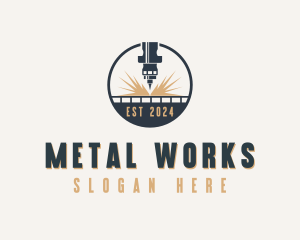 Industrial CNC Laser logo design