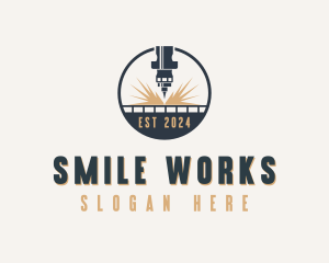 Industrial CNC Laser logo design