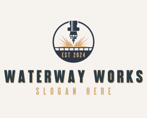 Industrial CNC Laser logo design