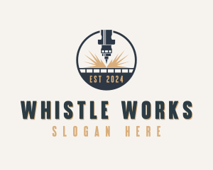 Industrial CNC Laser logo design