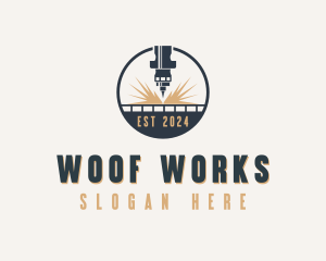 Industrial CNC Laser logo design