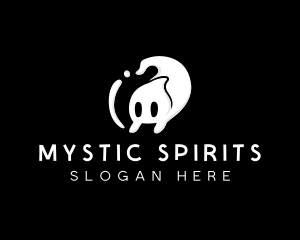 Ghost Cartoon Spirit logo design