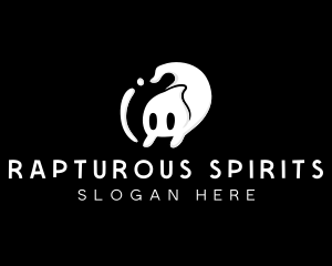 Ghost Cartoon Spirit logo design