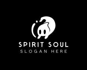 Ghost Cartoon Spirit logo