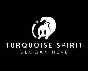 Ghost Cartoon Spirit logo