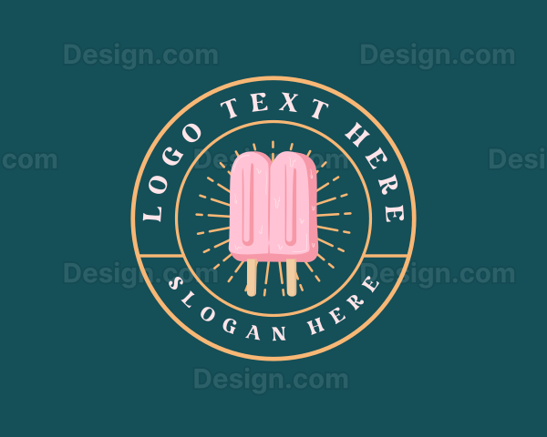 Popsicle Ice Cream Logo