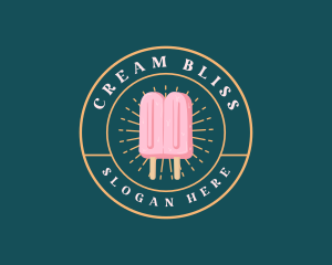 Popsicle Ice Cream logo design