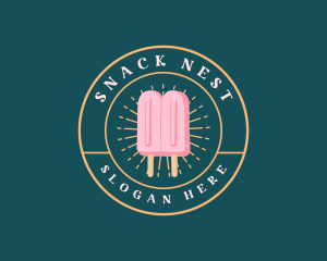 Popsicle Ice Cream logo design