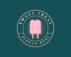 Popsicle Ice Cream logo design