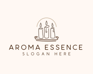 Scented Candle Light  logo design