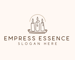 Scented Candle Light  logo design