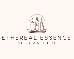 Scented Candle Light  logo design