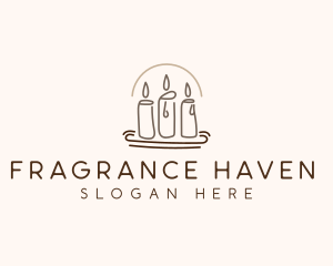 Scented Candle Light  logo design