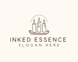 Scented Candle Light  logo design