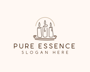 Scented Candle Light  logo design