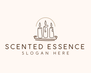 Scented Candle Light  logo design