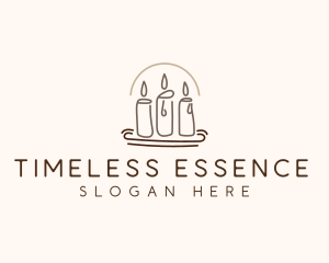 Scented Candle Light  logo design