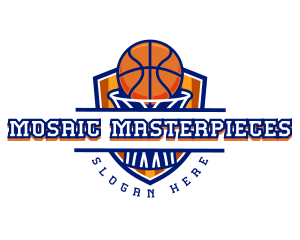 Basketball Shield Varsity logo design