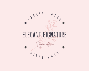 Elegant Spa Flower logo design