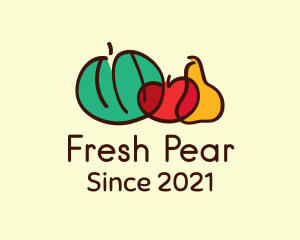 Multicolor Vegetable Doodle  logo