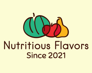 Multicolor Vegetable Doodle  logo