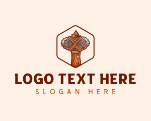 Prehistoric Stone Axe Logo