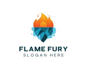 Ice Flame Thermal logo design