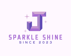 Shiny Gem Letter J logo
