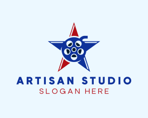 American Star Film logo design