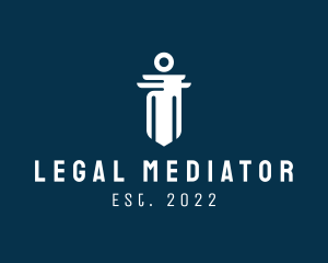 Legal Column Pillar logo design