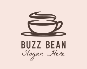  Steaming Hot Cappuccino logo design