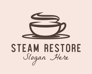  Steaming Hot Cappuccino logo design