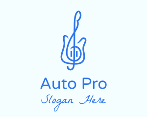 Electric Guitar Note  logo