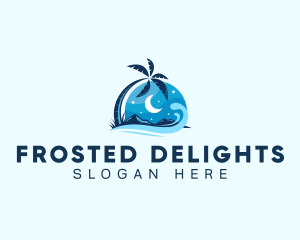 Night Beach Resort logo design