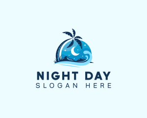 Night Beach Resort logo design